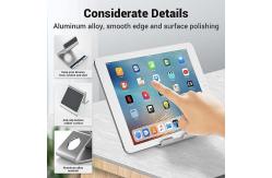 China Aluminum Tablet Multifunctional Phone Holder 60mm Width Anti Slip supplier