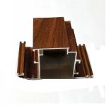 Aluminum Windows Profiles Wood Grain Surface 1.0-1.5mm Thickness 6063 T5 for sale