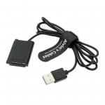 Alvin's Cables NP-BX1 Dummy Battery to USB DC Coupler Power Cable for Sony Cybershot ZV-1, DSC-RX1, RX1R, RX100 II III for sale