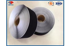 China Black / White Reusable Soft Nylon Hook Loop Thin Tape 150mm Width Sticky Back supplier