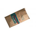25kg 20kg 2 Layer Or 3 Layer + PE Liner Multiwall Paper Bags Brown Kraft Paper Sacks for sale