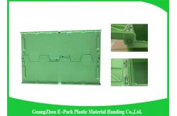 China Recyclable Logistic Plastic Attached Lid Containers For Transporting supplier