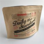 Aluminum Foil Tea kraft paper  bags Stand Up Heat Seal Printed for sale