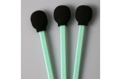China SGS Certificated Cleanroom Swab With Black Big Round Head For Printer Cleaning supplier