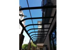 China Convenient Grey Aluminium Canopy With PC Sheet And Accessories supplier
