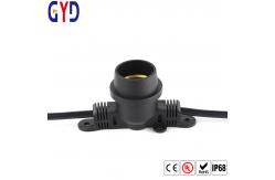 China Sturdy E27 Lamp Holder With A Weight Of 50g And 2m Cable Length supplier