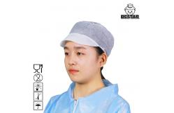 China Custom SPP Snood Disposable Nonwoven Cap Headwear For Kitchen supplier