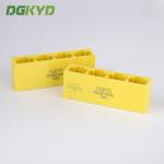 1x4 tap down yellow multi port RJ45 connector 8p8c ethernet jack without transformer for sale