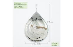 China Silver Etching SS Water Droplet 3D Wind Chimes Electric Plating supplier
