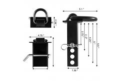 China Removable D-Ring Tie-Downs for Stake Pockets – Flatbed & Utility Trailers, Includes Hitch Pin, Black Heavy-Duty, Factory Direct OEM Customizable supplier