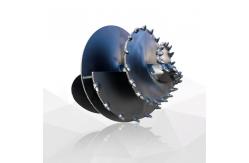 China Sturdy Rock Soil Clay Sand Bucket Auger Straight Conical Auger With Flat Teeth supplier