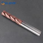 Long Flute Carbide Roughing End Mill with 30° Helix Angle 3mm Corner Radius Ra3.2 Surface Finish for sale