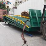 10T Adjustable Loading Dock Ramp Hyd Non Slip Portable Loading Platform