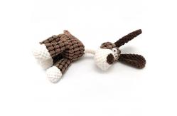 China Dog Plush Vocal Interactive Toy Cotton Rope Molar Bite Resistant supplier