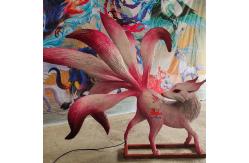 China Electronic Handcrafted Realistic Creatures Chinese Mythology Animal Nine Tailed Fox supplier