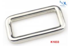 China Bag Shiny Metal Rectangle Ring Hardware , Multi - Purpose Square Metal Ring supplier