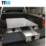 Weather Resistant Metal Tool Storage Box , 3 Drawer Metal Truck Bed Tool Box for sale