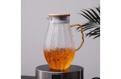 China Kitchen 1.5L Glass Water Pitcher Microwave Safe High Borosilicate Material supplier