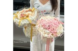 China French Romantic Rose snow pear Paper Flower Art Flower Wrapping Paper supplier