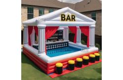 China Commercial PVC Inflatable Floating Pool Bar Party Pub Bar For Rental Event supplier