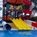 Water Park Kids Swimming Pool Equipment Small Size Fiberglass Water Slide for sale