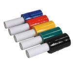 LLDPE Red Stretch And Shrink Film 0.012mm Designed With Plastic Handle for sale