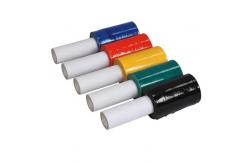 China LLDPE Red Stretch And Shrink Film 0.012mm Designed With Plastic Handle supplier