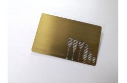China Ancient Brass Material Metal Business Cards With Engraved Picture / Ccustom Metal Membership Cards supplier