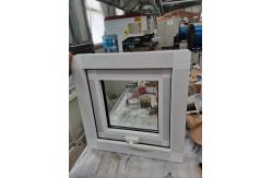 China Heat Insulation PVC Awning Window White UPVC Double Glazed Windows supplier