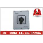 Industrial IP65 20A Generator Changeover Switch EN 60947 EN 60204-1 for sale