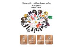 China Rubber Silicone Pvc Labels Slider Zipper Pullers ESATECH supplier