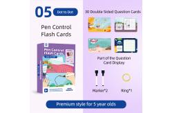China ASTM Dot To Dot Wipe Clean Activity Flash Cards For Tiny Tots supplier