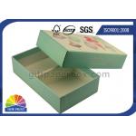 Gold/Silver Foil Stamping Flat Gift Box Recycled Paper Gift Boxes for sale