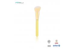 China Large Glitter Powder Makeup Brush Plastic Handle Flawless Coverage Powder Foundation Brush supplier