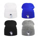 Autumn Acrylic Beanie And Caps Unisex Cute Astronaut Embroidery for sale