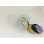 50ml Round Shape Pet Weed Clear Pet Jars / Small Packaging Pans for sale