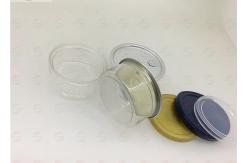 China 50ml Round Shape Pet Weed Clear Pet Jars / Small Packaging Pans supplier
