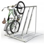 Semi Vertical Metal Bike Rack Stand Hardware Fabrication Street Bike Rack for sale