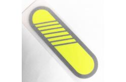 China Eco Friendly 3D Silicone Heat Transfer Clothing Labels With Reflective Effect supplier