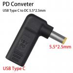 USB Type C Female To DC 5525 Male Converter PD Decoy Spoof Trigger Plug Jack for sale