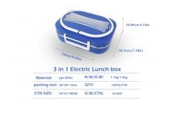 China PP Electric Lunch Boxes 60W Stainless Steel Heated Lunch Box Multi Function OEM supplier
