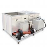 Twin Tanks 135 Liters stainless steel tank with heating tank to remove oil and paint for sale