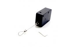 China Cubic Shaped Security Recoiler 3 Outlets Anti Theft Cable Retracting Pull Box supplier