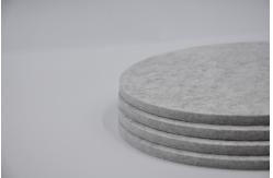 China Customized PET Round Acoustic Panels Soundproofing Board For Wall And Ceiling supplier