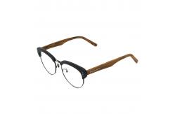 China Handmade Acetate Retro Wood Copy Optical Glasses Frame MR 5309 supplier