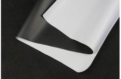 China Hot / Cold Laminated Glossy / Matte Frontlit Flex Banner Roll Black Back Tarpaulin supplier