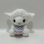 15CM Plush Toy Lamb Stuffed Animal with Colorful Eggs for Easter for sale