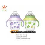Leak Proof Polypropylene Baby Bottles Blue Pink Green Color for sale