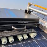 Speed Photovoltaic Washing Robot with Distant Control Physical Cleaning Principle