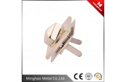 China High quality gold star shape turn lock handbag buckle,31.05mm button supplier
